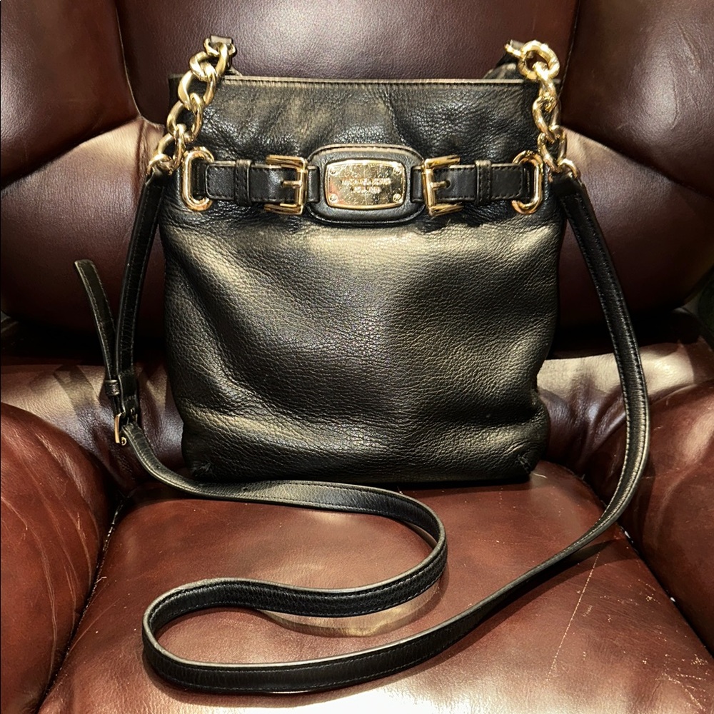 Michael Kors Hamilton Leather Crossbody Bag